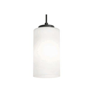 AFX Leo 4" Pendant -  Black/White Shade