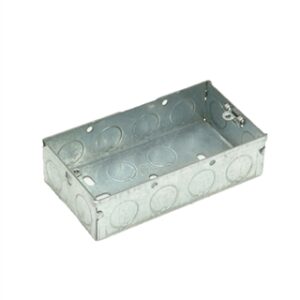 Contactum 2 Gang 35mm Metal Box - Image 1