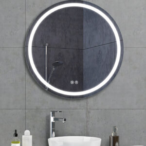Glacier 30" Round Front Lighted Mirror 2700K-6500K - Image 1