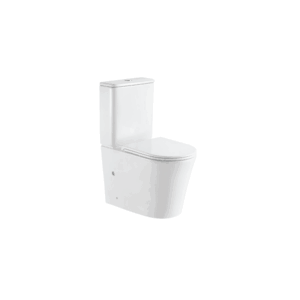 Glacier Two Piece Rimless P-Trap Toilet - 180mm