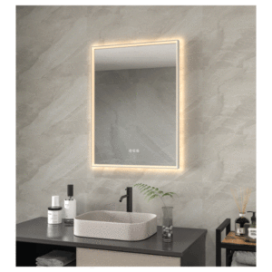 Glacier 24" x 36" x1.5" Rectangle Front & Backlit LED Mirror - Image 2