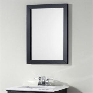 Glacier Loft Black PVC Frame Rectangular Mirror - Image 1