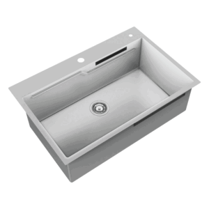 Glacier Rectangular Single Bowl Top-Mount Stainless Steel Workstation Sink - 33"L*20"W*10"D - Image 3