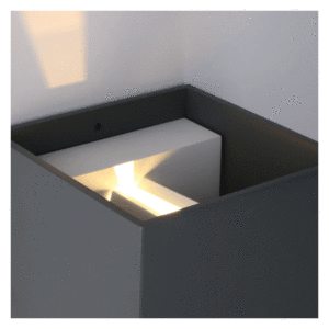 LEDS.C4 Rex Outdoor Double Emission Wall Fixture - Urban Grey - Image 2