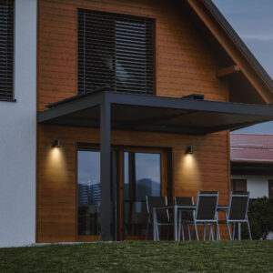 Forlight Prisma One Directional Outdoor Wall Fixture - Black - Image 4