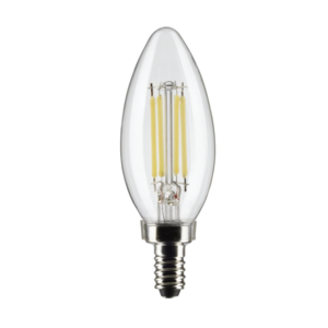 Satco 5.5 Watt B11 LED Clear Candelabra Base - 5000K - Image 1