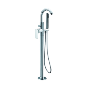 CAE Montella Floor Standing Shower and Bath Mixer - Chrome - Image 1
