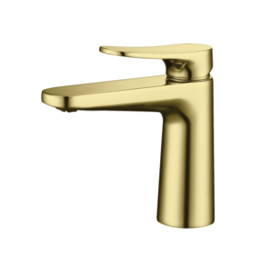 CAE Ledro Single Lever Vanity Faucet - Brushed Brass - Image 1