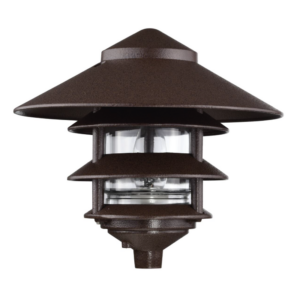 Nuvo 3 Louver Pagoda Large Pathway Light - Old Bronze - Image 3