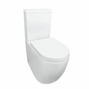 Glacier Full Toilet with Seat and Cistern in White- P-Trap - Image 1