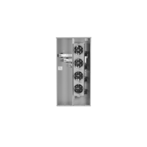 GE Meter Stack 125A, 4 Jaw, 120/240VAC, 2 Sockets, Ring type, 200A - Image 1