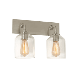 AFX William 15" 2-Light Vanity -  Satin Nickel Finish - Image 1