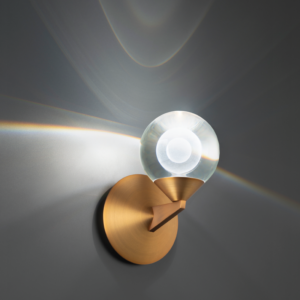 Double Bubble 1 Light 6 inch Aged Brass Wall Sconce - Image 2