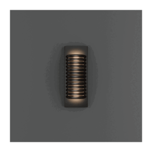 WAC Loome 16in Outdoor Sconce 4CCT - Black - Image 4