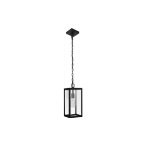 Craftmade Harris 1 Light Outdoor Pendant in Textured Black - Damp Rated - Image 1