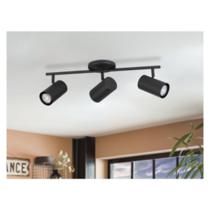 Eglo Calloway 3 Light Fixed Track Light - Black - Image 2