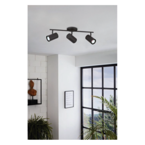 Eglo Calloway 3 Light Fixed Track Light - Black - Image 3