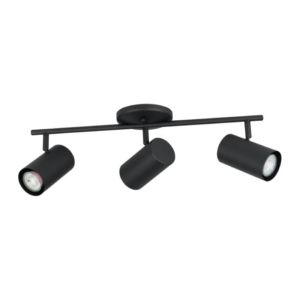 Eglo Calloway 3 Light Fixed Track Light - Black - Image 1