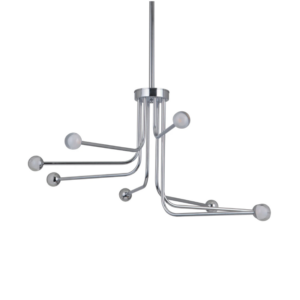 Craftmade Solis LED 33” Chrome Chandelier Ceiling Light - Image 1