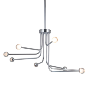 Craftmade Solis LED 33” Chrome Chandelier Ceiling Light - Image 2