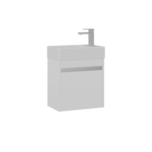 Delicate Cabinet Only - 45x27x55CM (WxDxH) - Gloss White Finish - Image 1