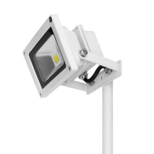GoLED 10W LED Flood Light 120° Beam Angle IP65 - Cool White, 100-240V, White Finish - Image 6