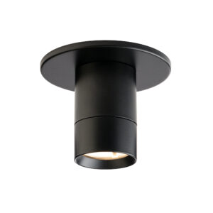 WAC Twist-N-Lite 12W Mini Flush Mount Light - Black - Image 1