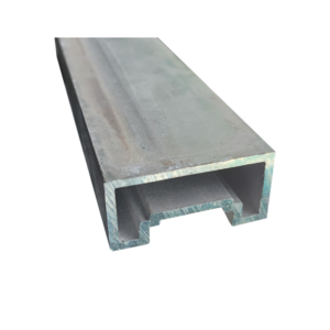 Aluminum Mid Rail w/ groove..2" x 1" | 5.85 mtr (19.2ft) - Image 1