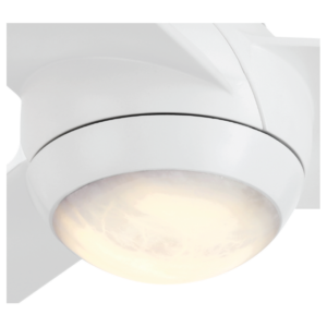 Modern Forms Pisces 54" Ceiling Fan in Matte White/ Alabaster Light Shade - Image 2