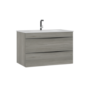 Platinum Pluto Cabinet Only - 80CM with Double Drawer - in Dublin Finish - Image 1