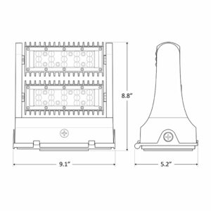 Westgate 60W LED Rotatable Wall Pack - White - Image 4