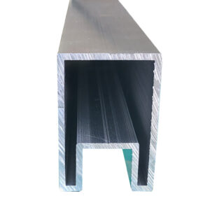 Aluminum Hollow Section Rectangle Post Frame 6"x2" | 7.315 mtrs ( 24ft ) - Image 1
