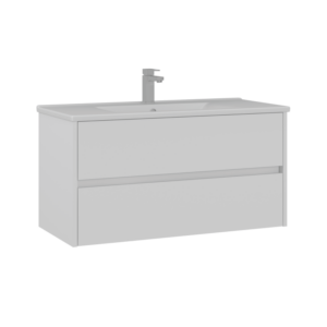 Platinum Tide Cabinet - 100CM - Matte White Colour - Image 1