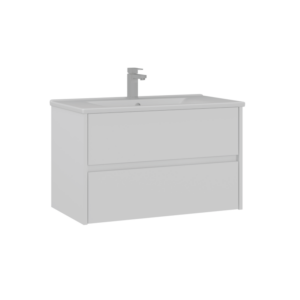 Platinum Tide Cabinet - 85CM - Matte White Colour - Image 1