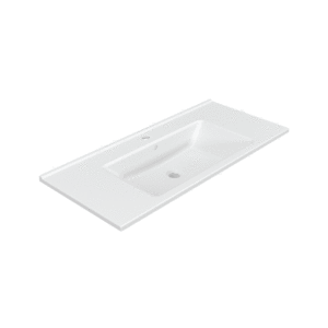 Platinum Tide Sink 100CM White -100W X 46D CM / 39 3/8W X 18 1/8D inches - Image 1