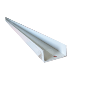 Aluminum Z Louvre Profile Top and Bottom Channel  1-5/8 x 7/8 | 3.66 mtrs (12ft) length | Powdercoat White - Image 1